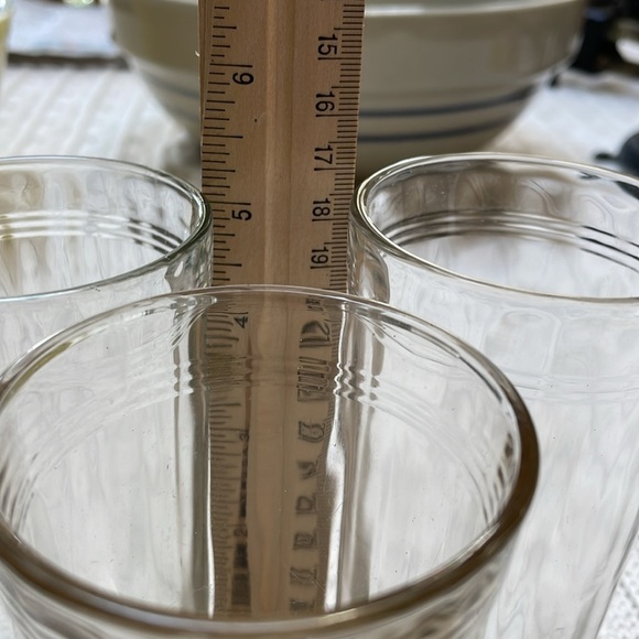 Vtg Anchor Hocking lot of 3 Various Jam jelly juice jars similar yet different - Picture 6 of 7